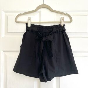 Ganni Black High Waist Women's Shorts